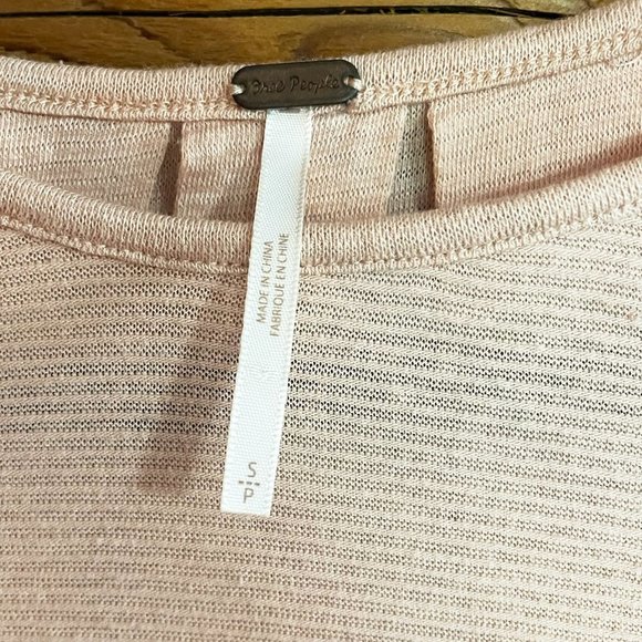 Free People Billie Long Sleeve Pullover Tee Shirt - Picture 5 of 8